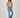 flared jeans | middenblauw